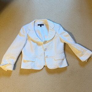 Albert Nipon White Jacket